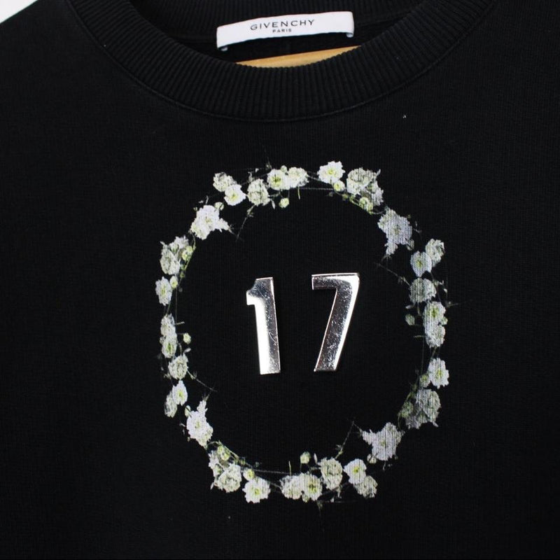 Givencht Paris Floral Metal 17 Sweatshirt Large
