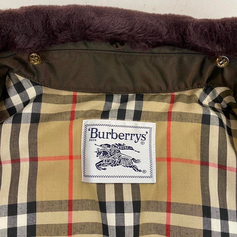 Vintage Burberry Quilted Coat Medium