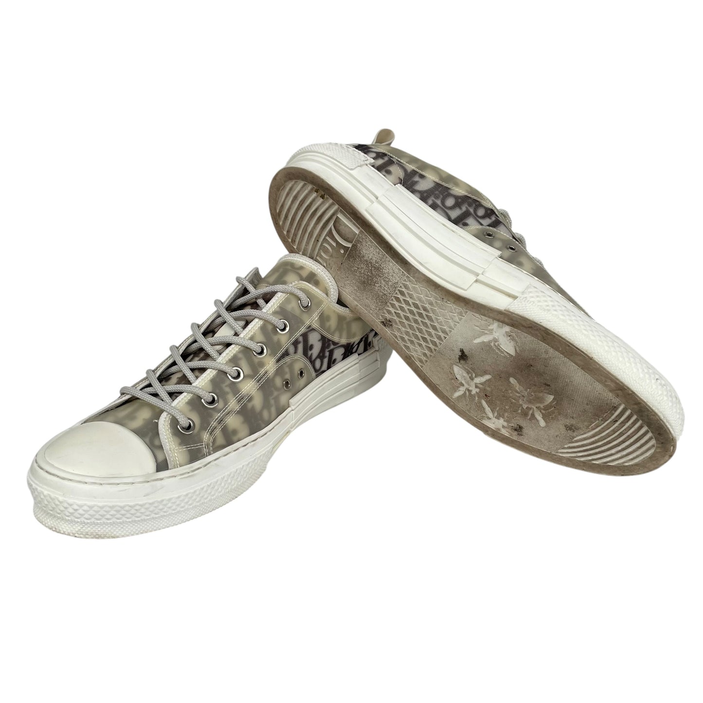 Dior B23 Oblique Monogram Canvas Low Trainers UK 10.5