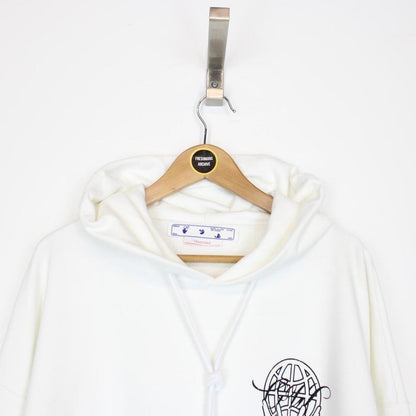 Off White Hand Arrow Logo Hoodie Medium
