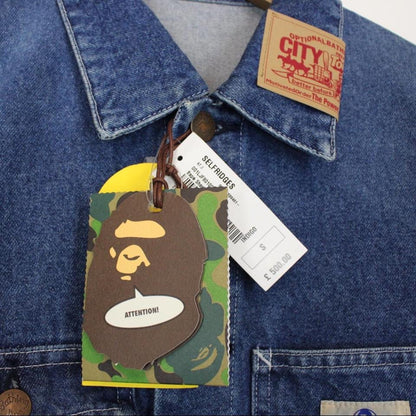 Bape Shark Denim Coverall Jacket Small