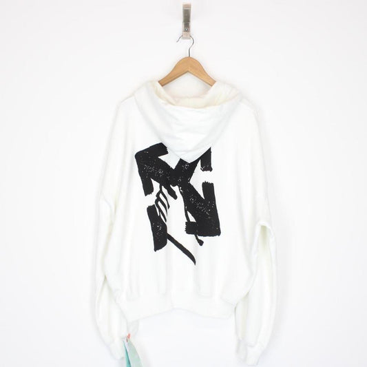 Off White Hand Arrow Logo Hoodie Medium