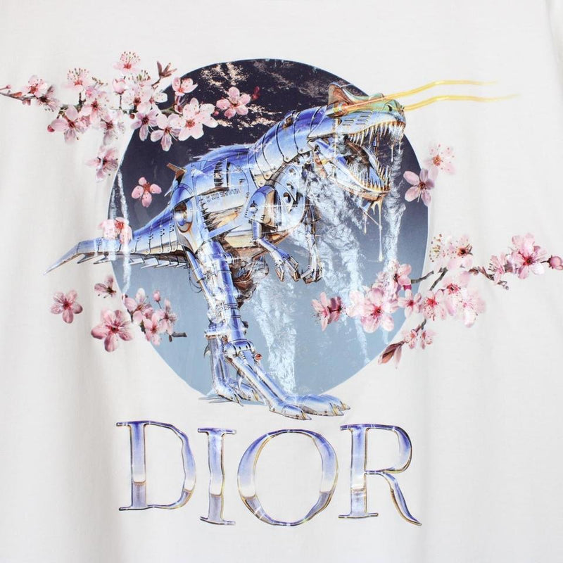 Dior x Sorayama Dinosaur Print T-Shirt XL
