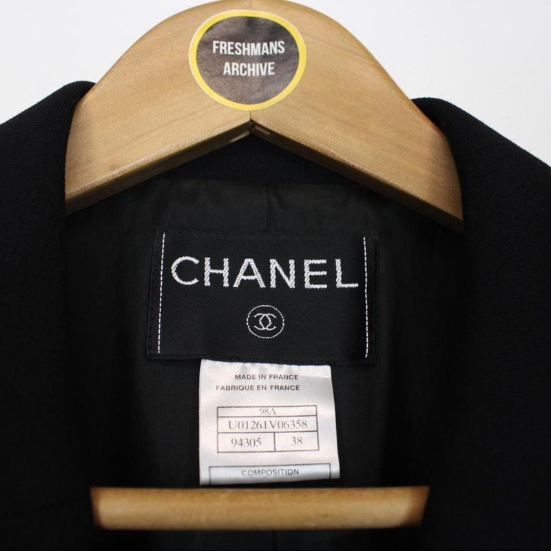 Vintage Chanel 1998 Fall Wool Blazer Medium