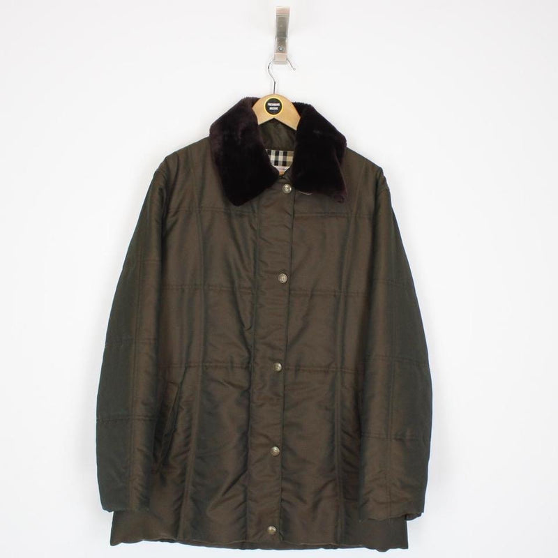 Vintage Burberry Quilted Coat Medium