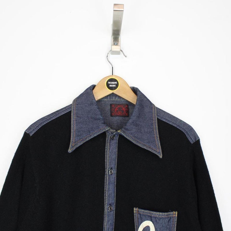 Vintage Evisu Wool Cardigan Medium