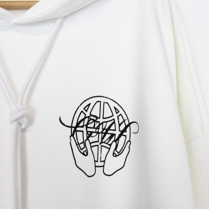 Off White Hand Arrow Logo Hoodie Medium