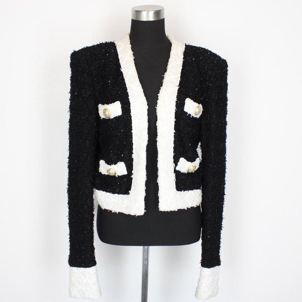 Balmain Paris Tweed Blazer Jacket XL