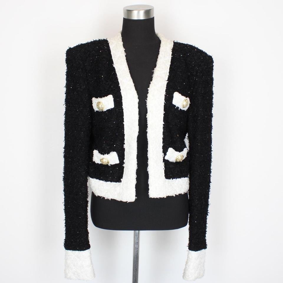 Balmain Paris Tweed Blazer Jacket XL