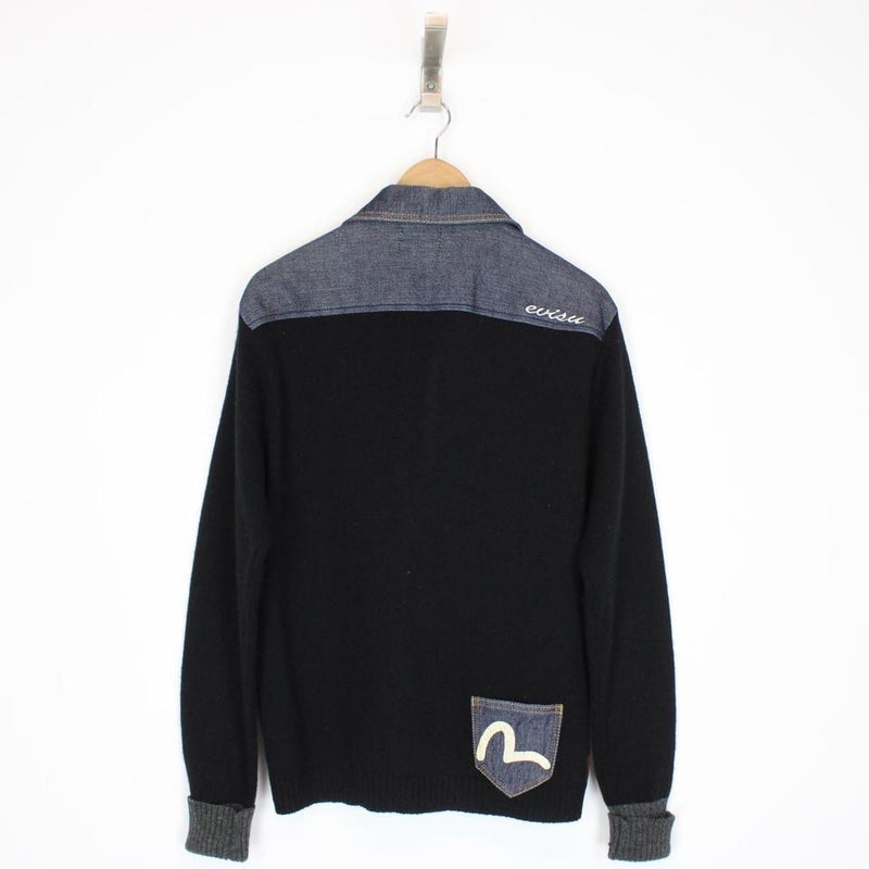 Vintage Evisu Wool Cardigan Medium