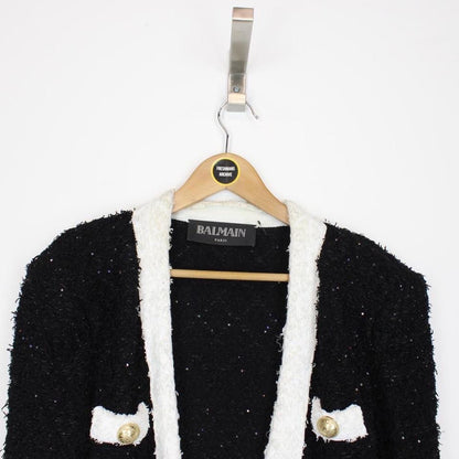 Balmain Paris Tweed Blazer Jacket XL