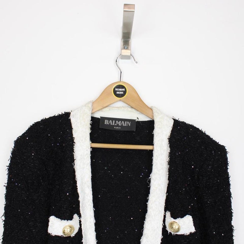 Balmain Paris Tweed Blazer Jacket XL