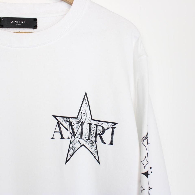 Amiri Paisley Star Sweatshirt Large