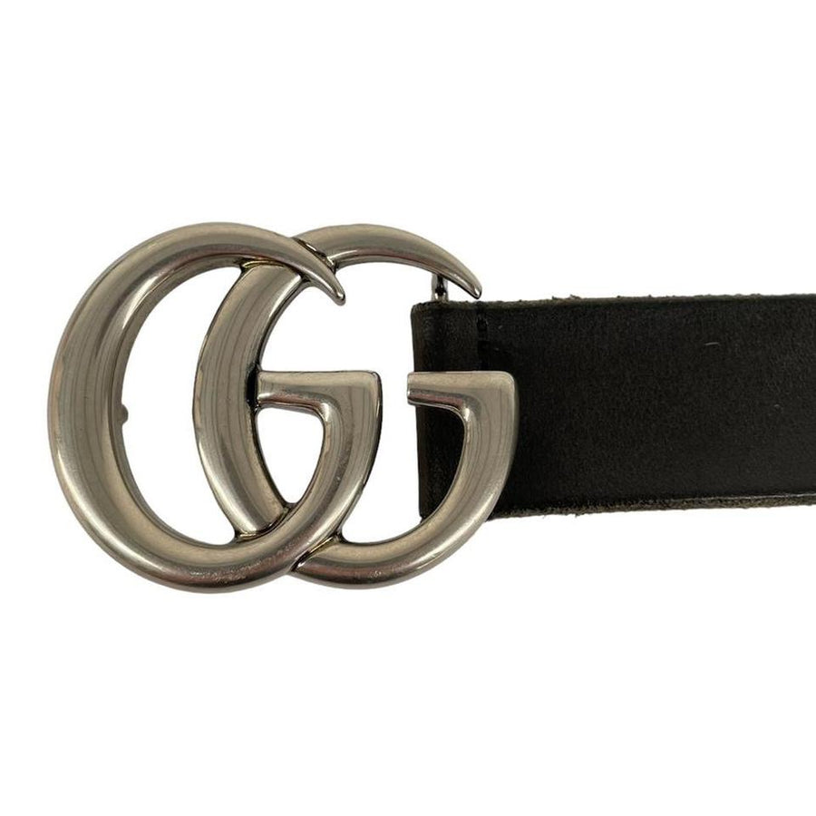 Gucci Marmont Leather Belt with GG Buckle Freshmans Archive