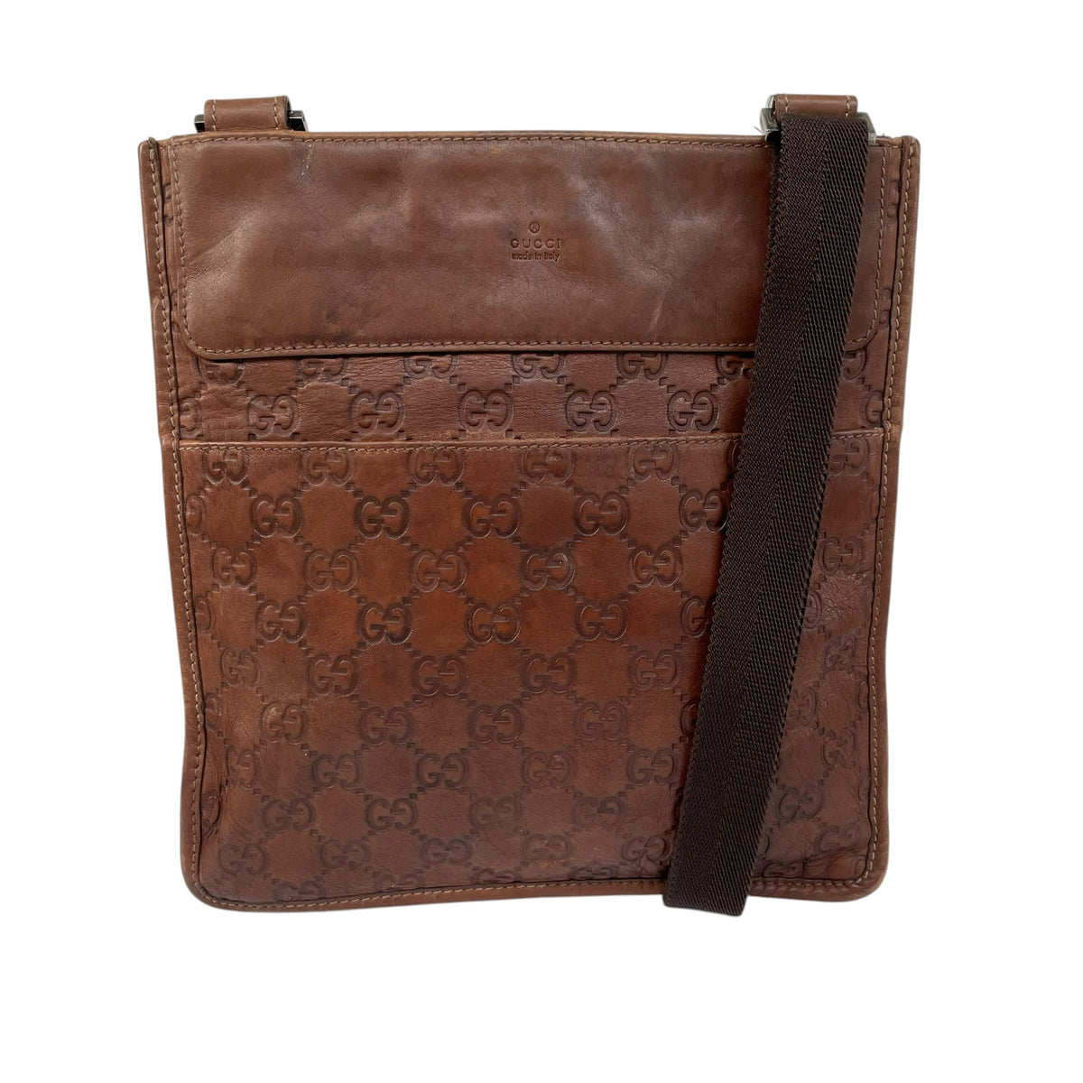 Pre-Loved Gucci GG Guccissima Leather Messenger Bag