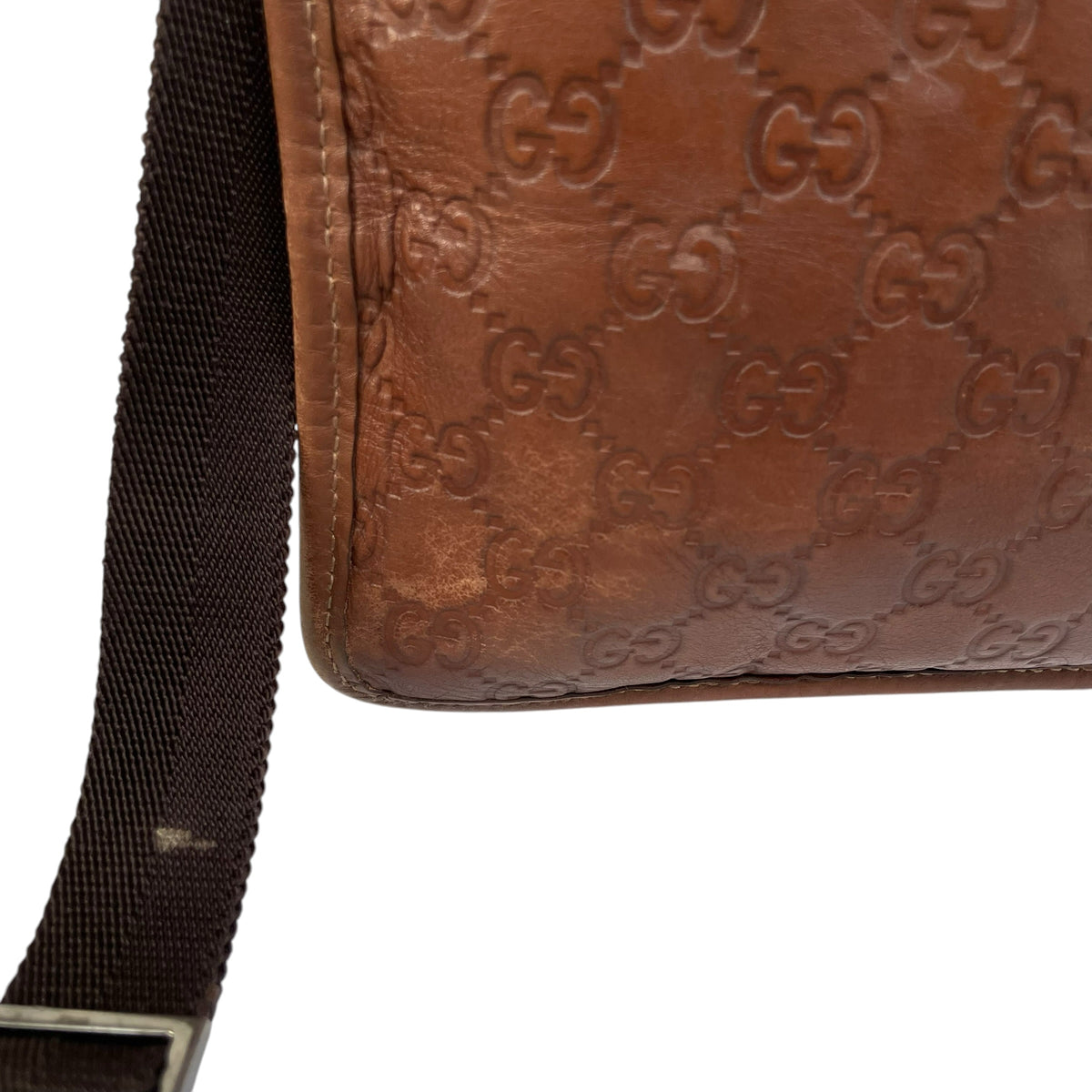 Pre-Loved Gucci GG Guccissima Leather Messenger Bag