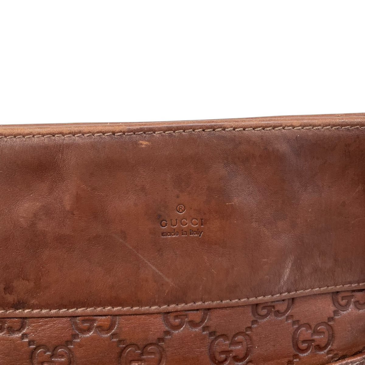Pre-Loved Gucci GG Guccissima Leather Messenger Bag