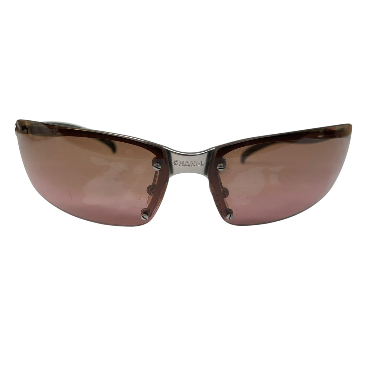 Pre-Loved Chanel 4006 Rimless CC Logo Sunglasses