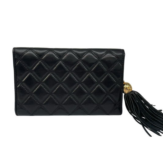Pre-Loved Chanel Quilted CC Logo Tassel Clutch Wallet