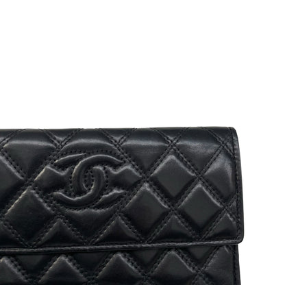 Pre-Loved Chanel Quilted CC Logo Tassel Clutch Wallet