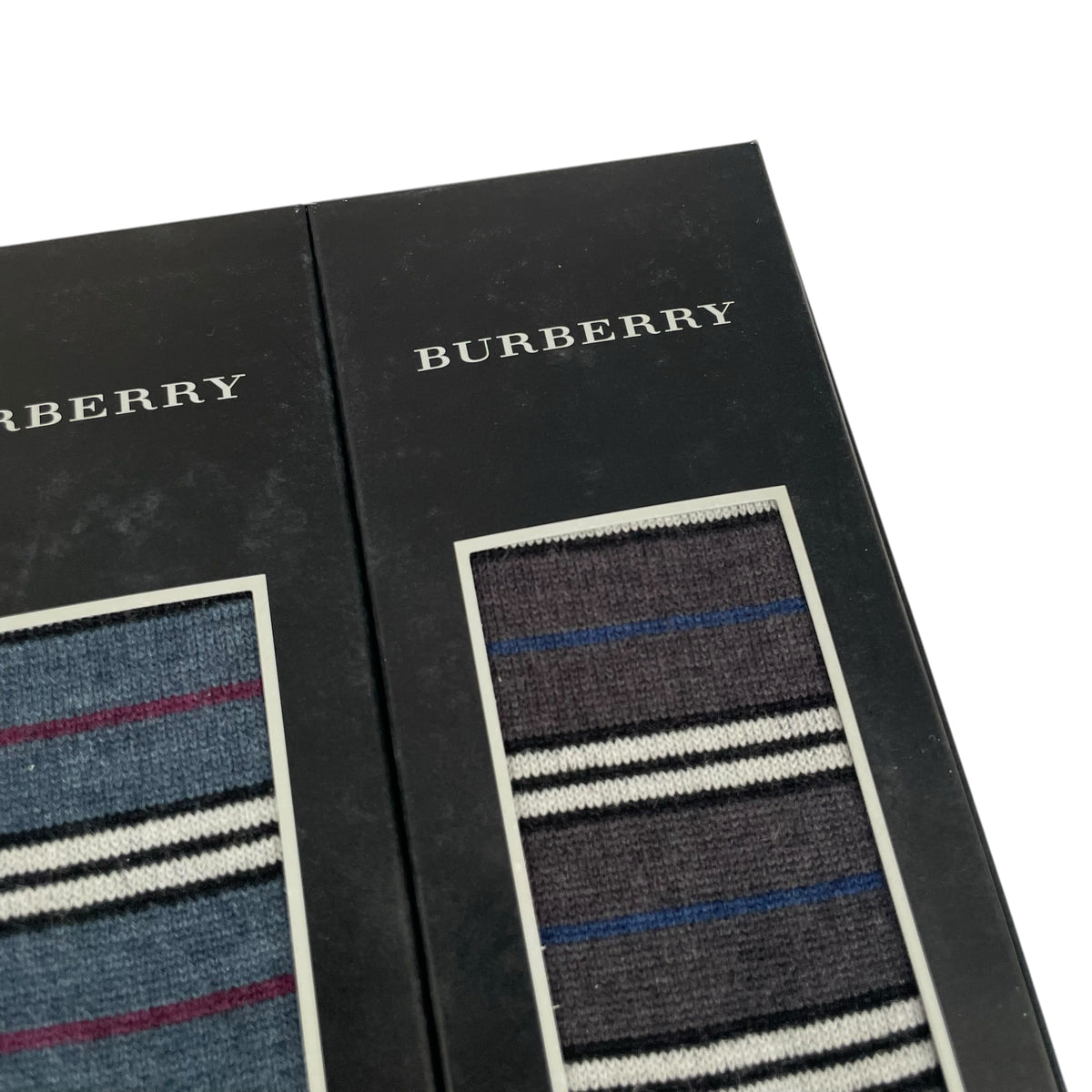Vintage Burberry Deadstock Striped Socks 3 Pack