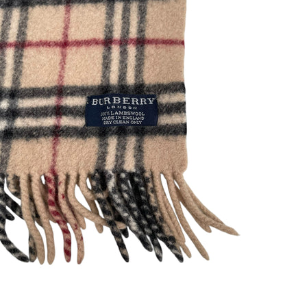 Vintage Burberry Lambswool Scarf