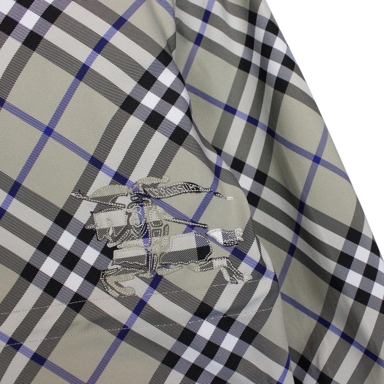 Burberry Grey Full Zip Nova Check Hooded Jacket