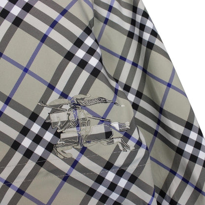 Burberry Grey Full Zip Nova Check Hooded Jacket