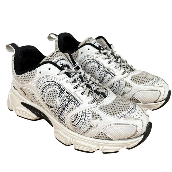 Dior Chromo White and Grey Mesh Trainers