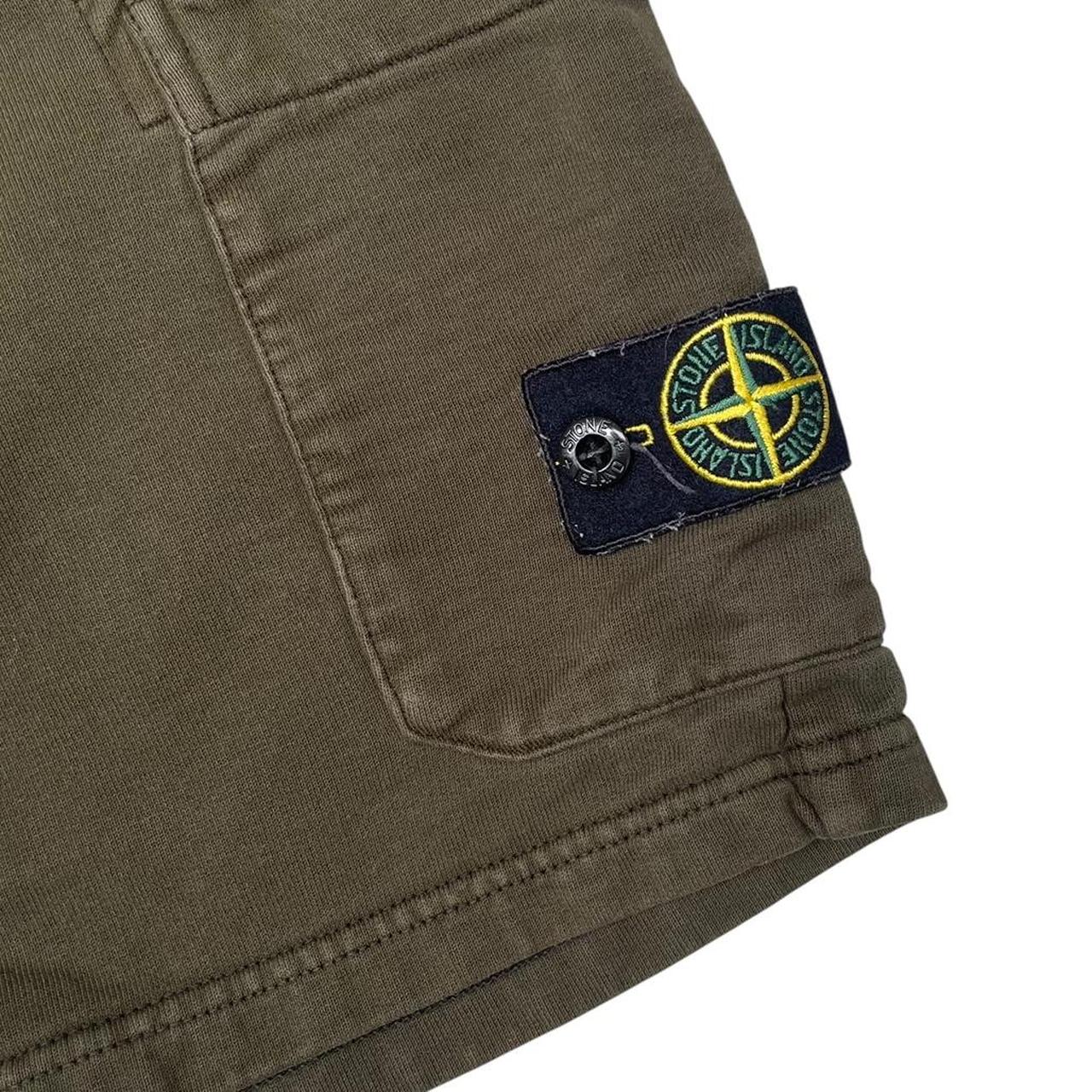 Stone Island SS 2019 Khaki Green Cotton Jogger Shorts