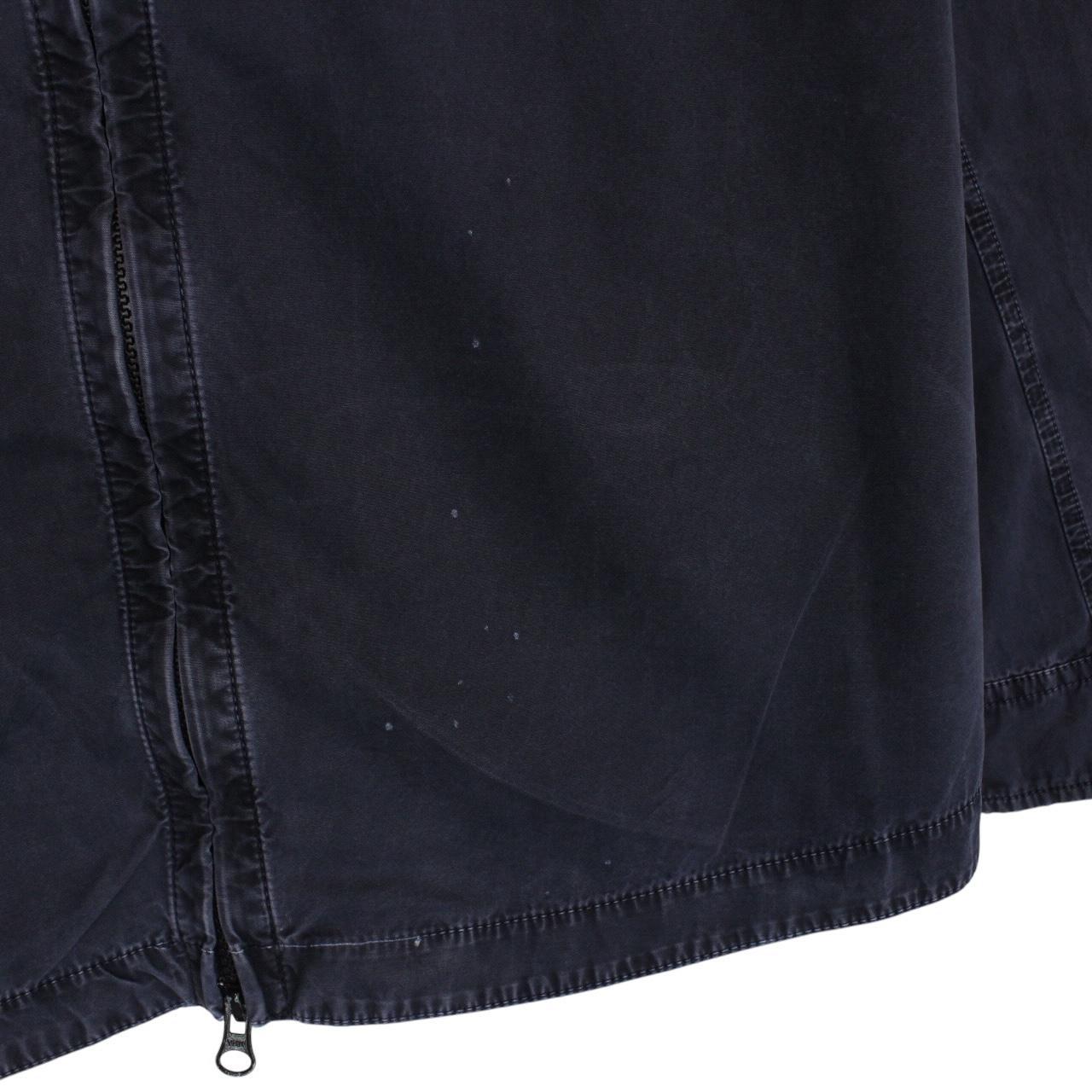 Stone Island AW 2014 Navy Blue Full Zip Cotton Overshirt Jacket