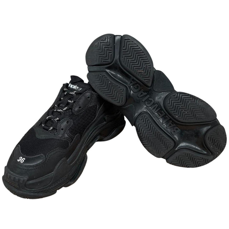Balenciaga Triple S Black Mesh Trainers