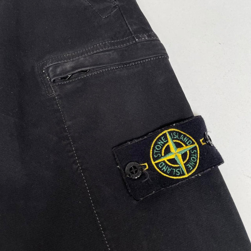 Stone Island AW 2018 Black Skinny Fit Cargo Trousers