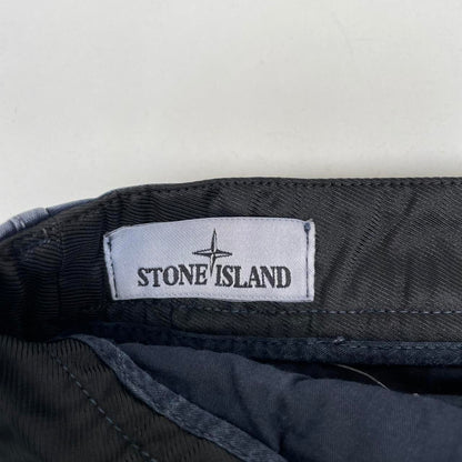 Stone Island SS 2018 Navy Blue Skinny Fit Cargo Trousers
