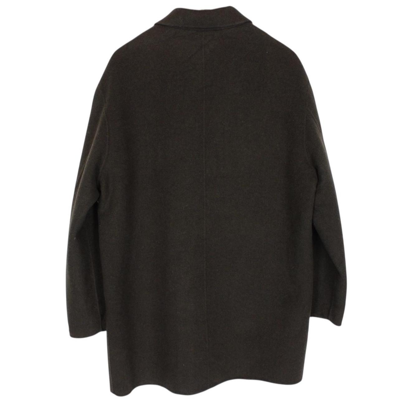 Vintage 90s Burberry Khaki Brown Cashmere Wool Coat