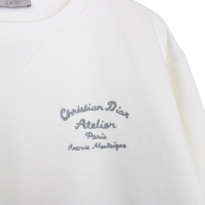Christian Dior Atelier White Crew Neck Sweatshirt Jumper