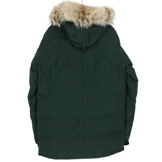 Canada Goose Spruce Green Carson Parka Down Coat with Fur Trim