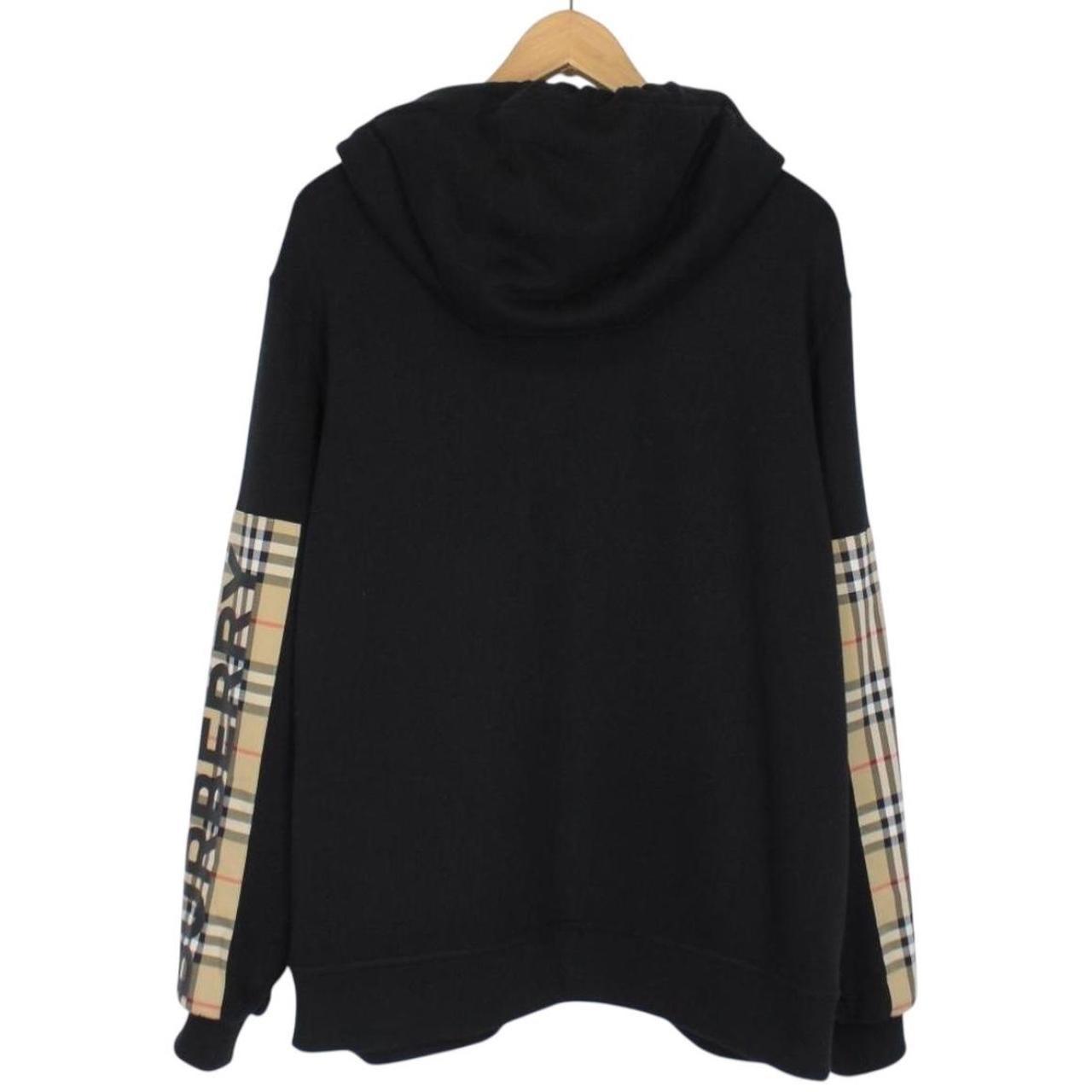 Burberry Black and Tan Nova Check Full Zip Aubree Hoodie Jumper