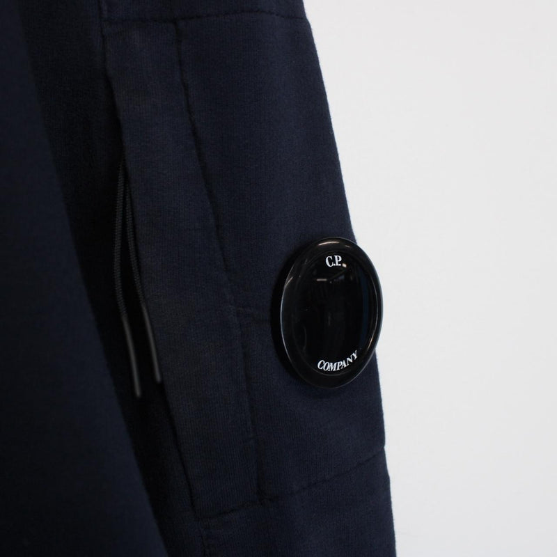 CP Company Navy Blue 1/4 Zip Lens Sweatshirt Jumper