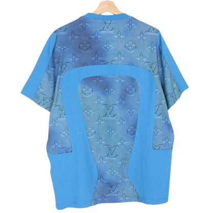 Louis Vuitton LV Blue 2054 Intarsia Print Short Sleeve Cotton T-Shirt