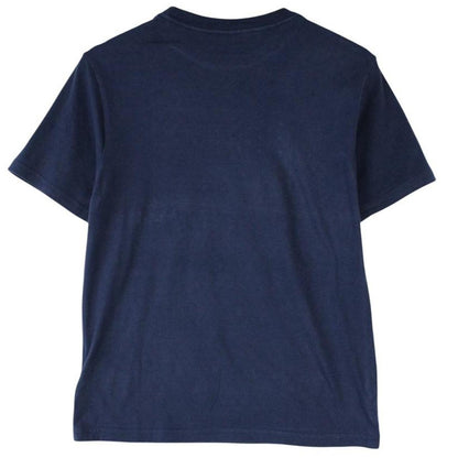 Polo Ralph Lauren navy blue short sleeve cotton t-shirt with pocket and logo.