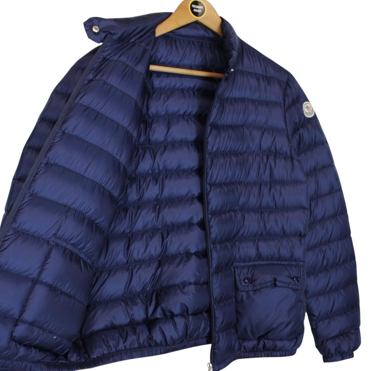 Moncler Lans Blue Quilted Down Jacket