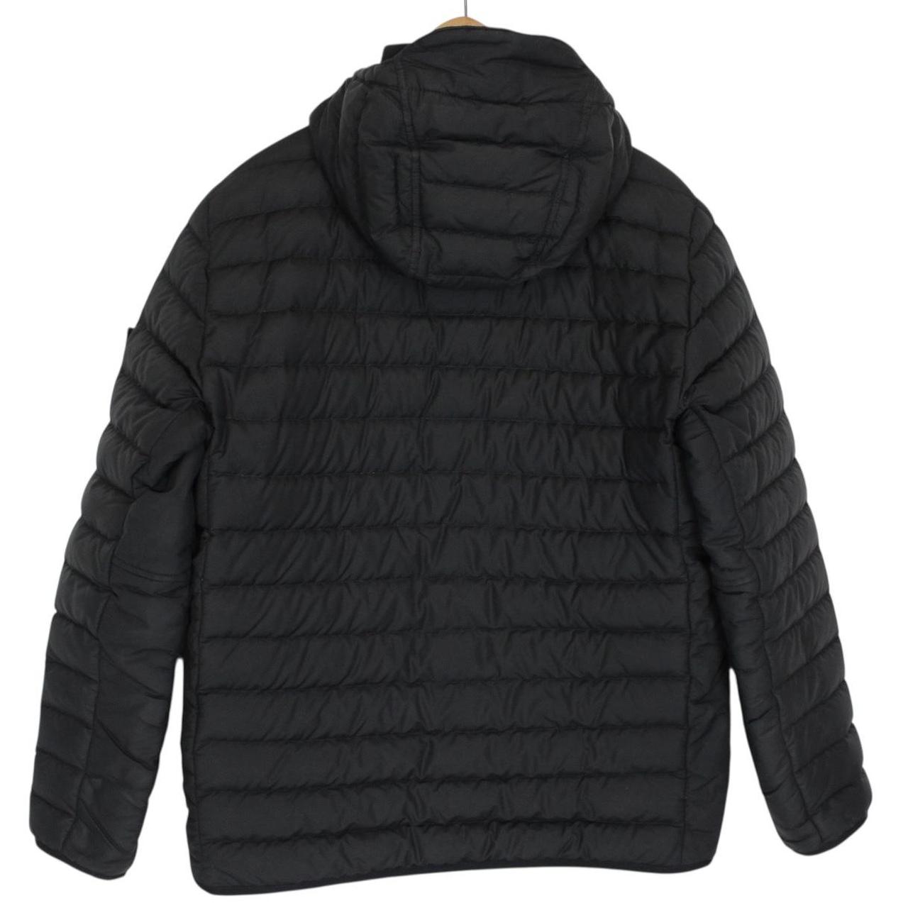 Stone Island AW 2021Black O-Cotton R-Nylon Tela Down Jacket