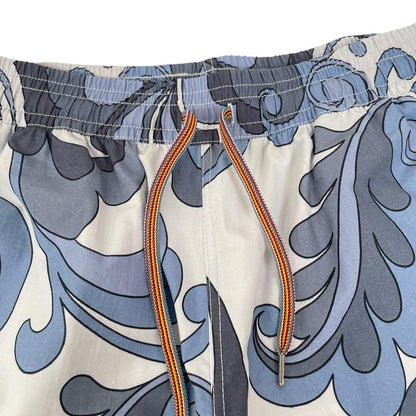 Paul Smith multicoloured swim shorts with logo detail and nylon material.