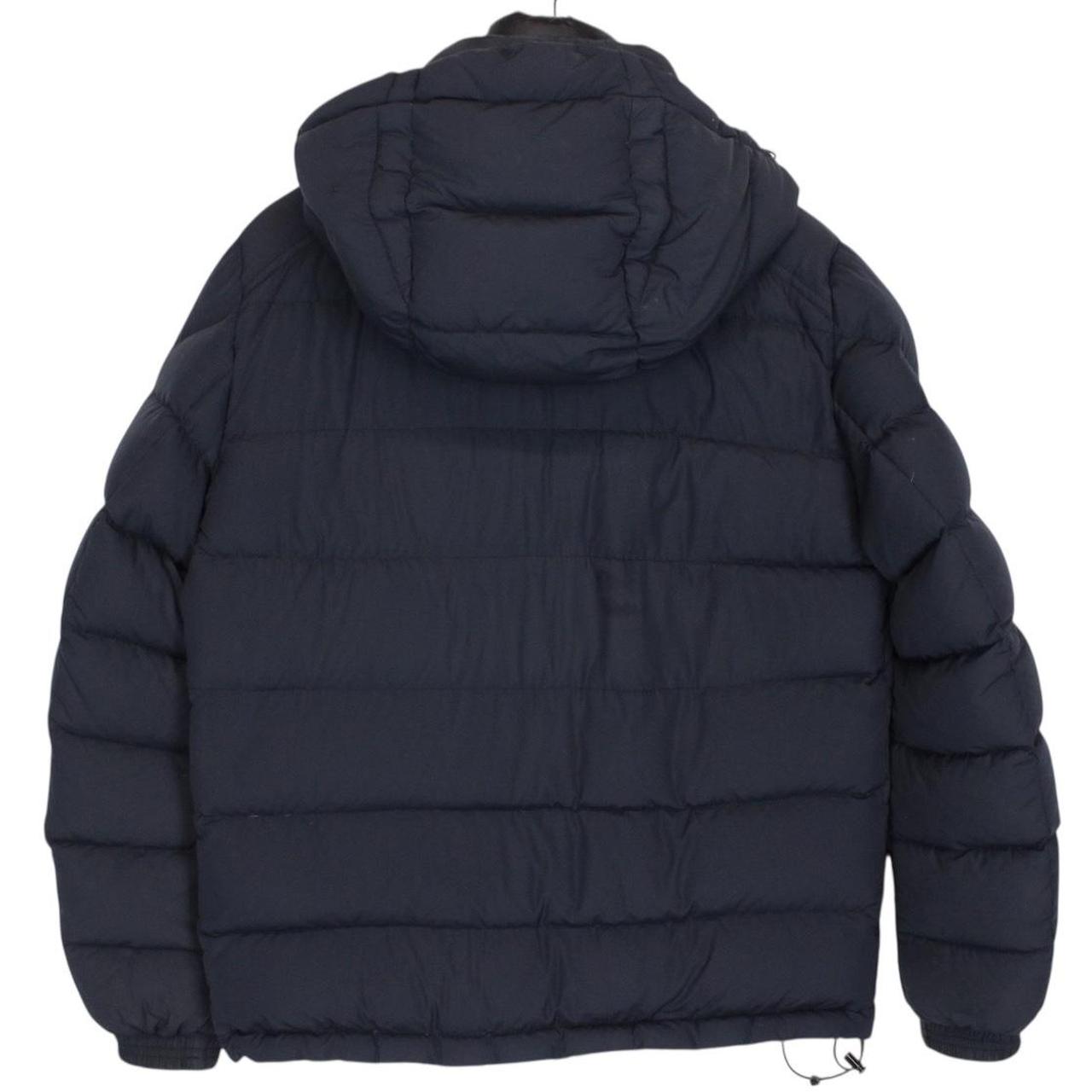 Moncler Brique Navy Blue Full Zip Hooded Down Jacket