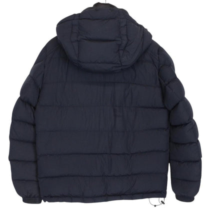 Moncler Brique Navy Blue Full Zip Hooded Down Jacket