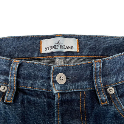 Stone Island AW 2017 Navy Blue Slim Fit Denim Jeans