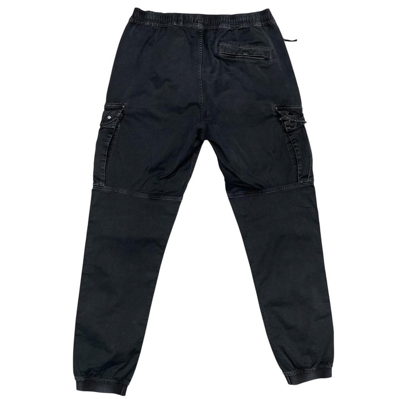 Stone Island AW 2021 Black RE-T Fit Cargo Trousers