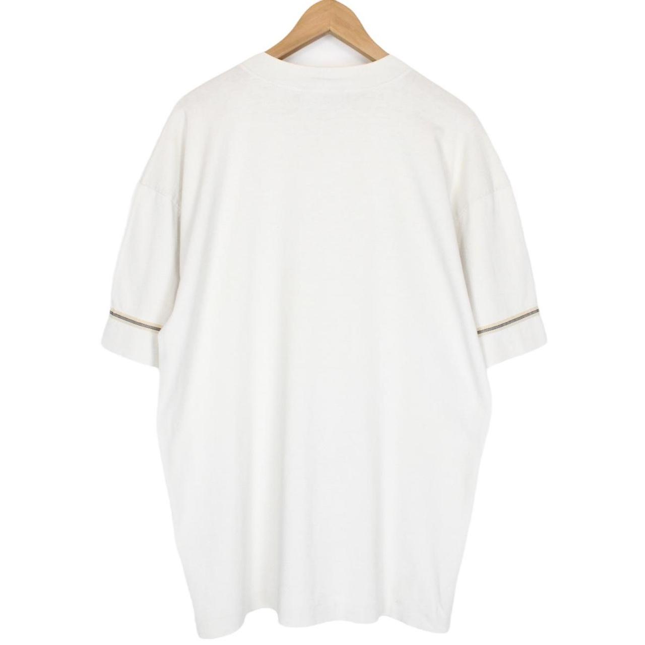 Vintage 1988 Stone Island White Short Sleeve Embroidered T-Shirt