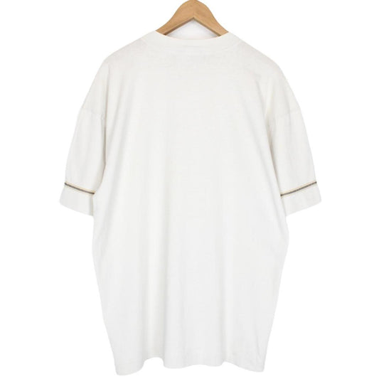 Vintage 1988 Stone Island White Short Sleeve Embroidered T-Shirt